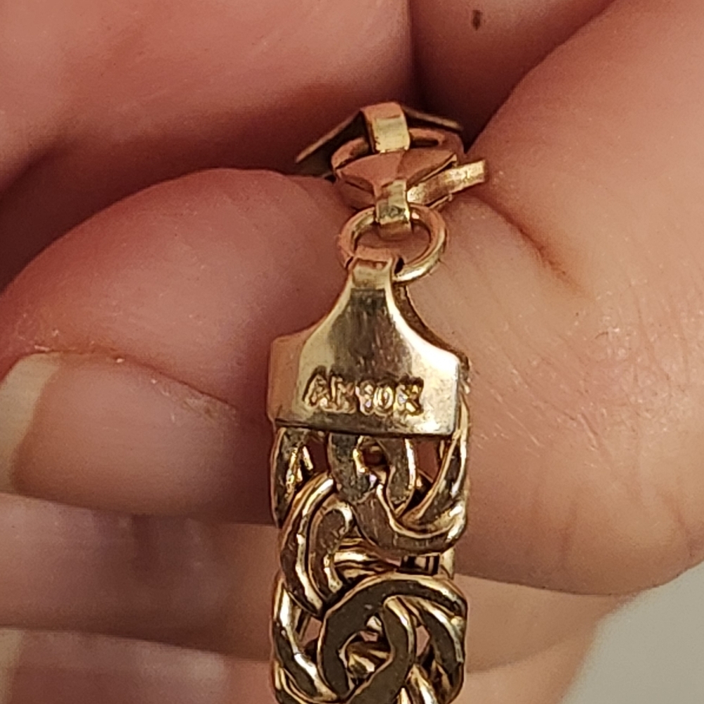 10kt gold binzantine necklace Solid gold - Picture 4 of 8